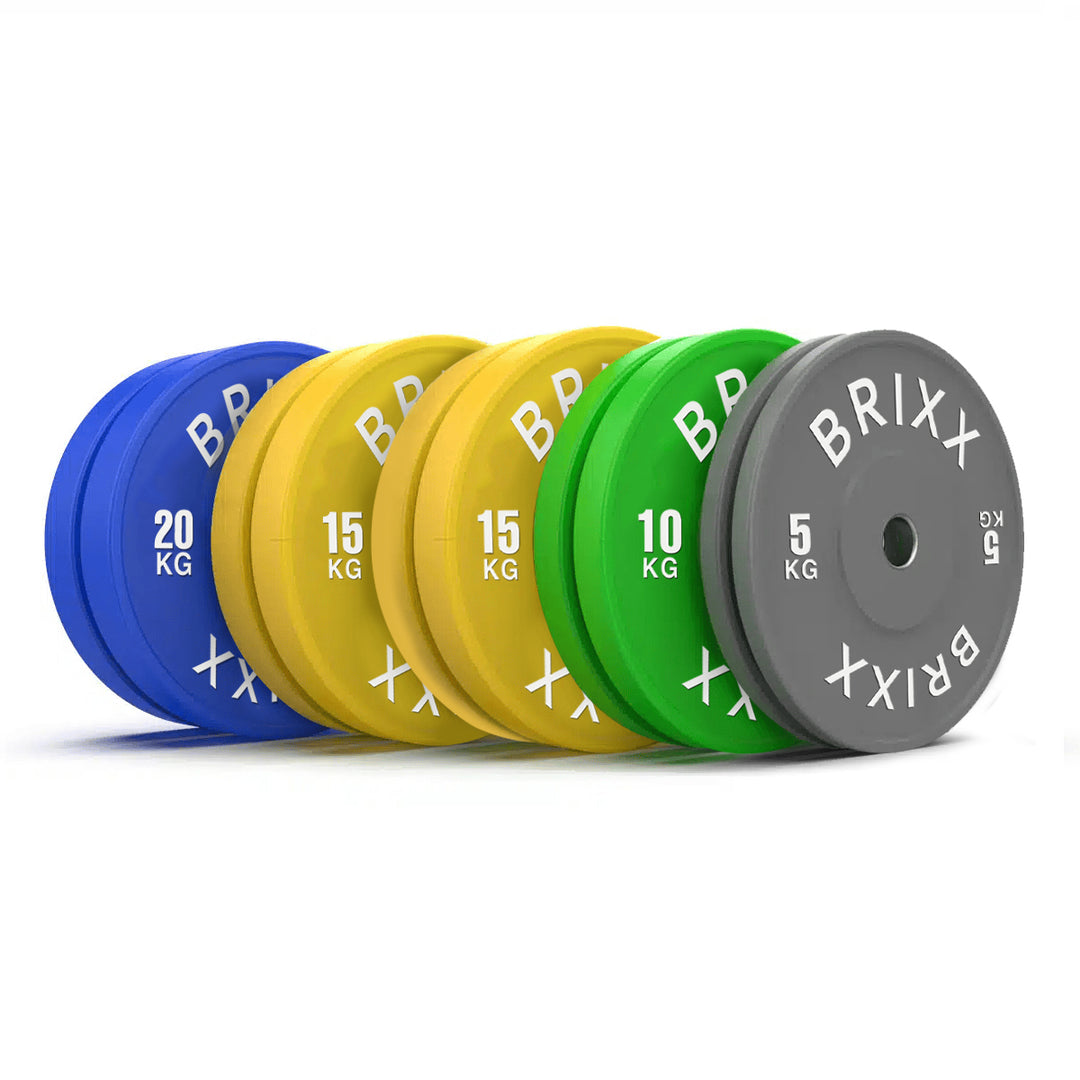 BRIXX Elite Olympic Bumper Plates - 130kg Package