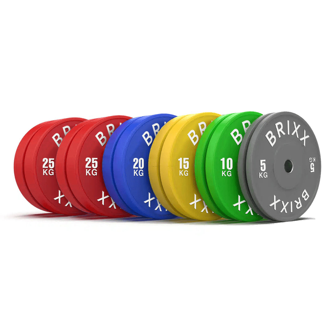 BRIXX Elite Olympic Bumper Plates - 200kg Package