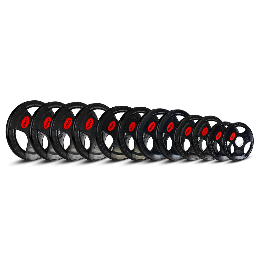 BRIXX Tri - Grip Olympic Weight Plates - 200kg Package - BRIXX FITNESS