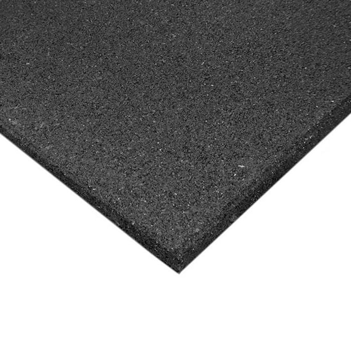 BRIXX 6 x Commercial Rubber Flooring Black - 15mm Gym Mats (1m x 1m)