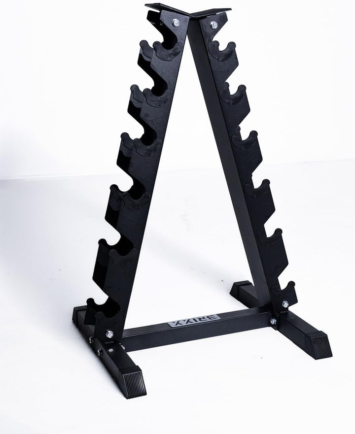 BRIXX 2.5kg - 15kg Hex Dumbbell & Rack Set | 6 Pairs - 105kg Package