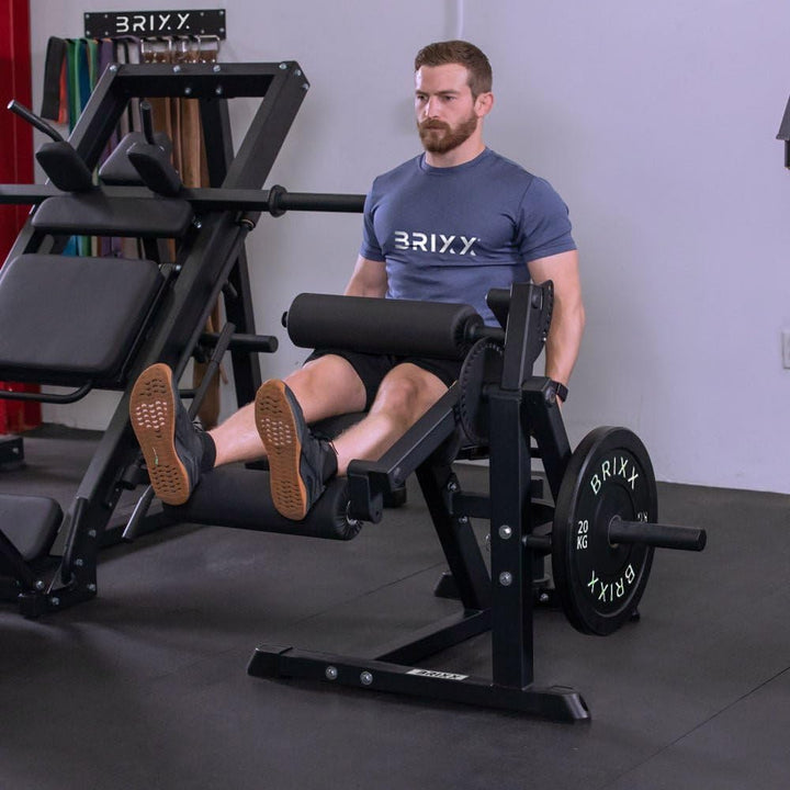 BRIXX Plate-Loaded Leg Extension & Curl Machine