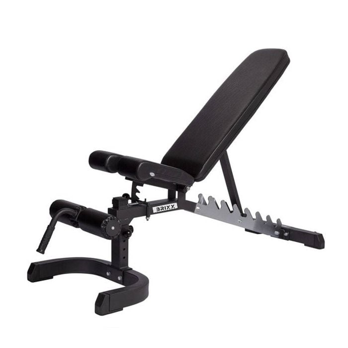 BRIXX Power Bench + Leg Extension and Curl Attachment