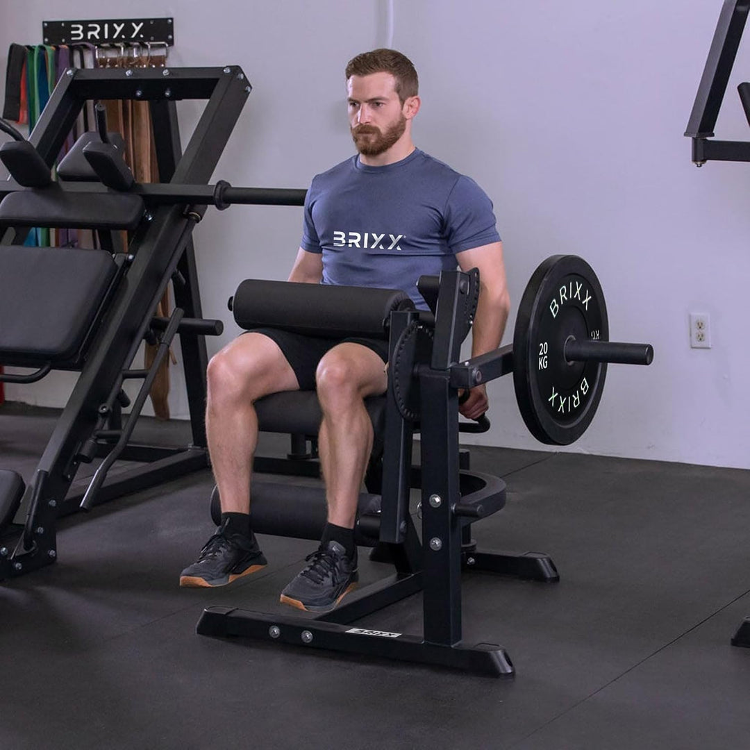 BRIXX Plate-Loaded Leg Extension & Curl Machine