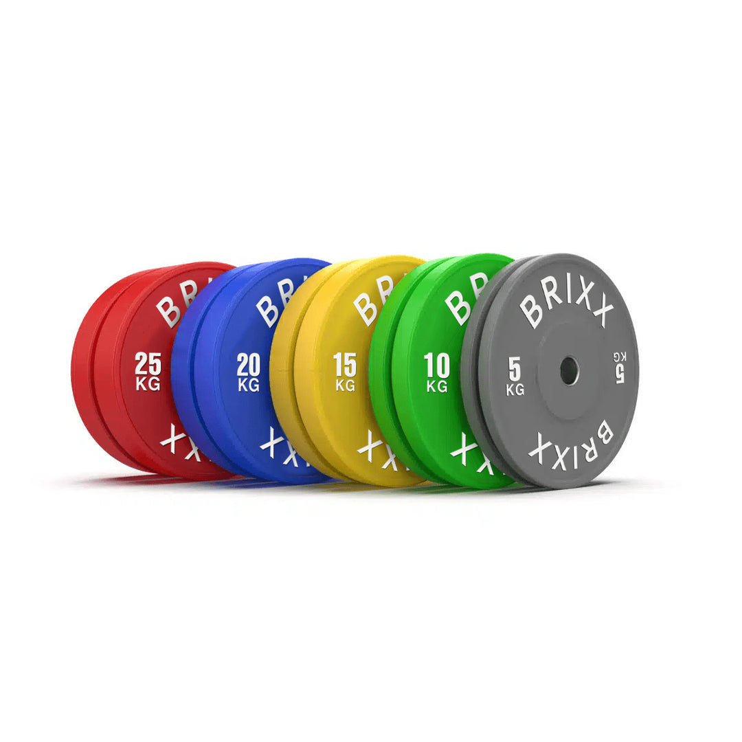 BRIXX Elite Olympic Bumper Plates - 150kg Package