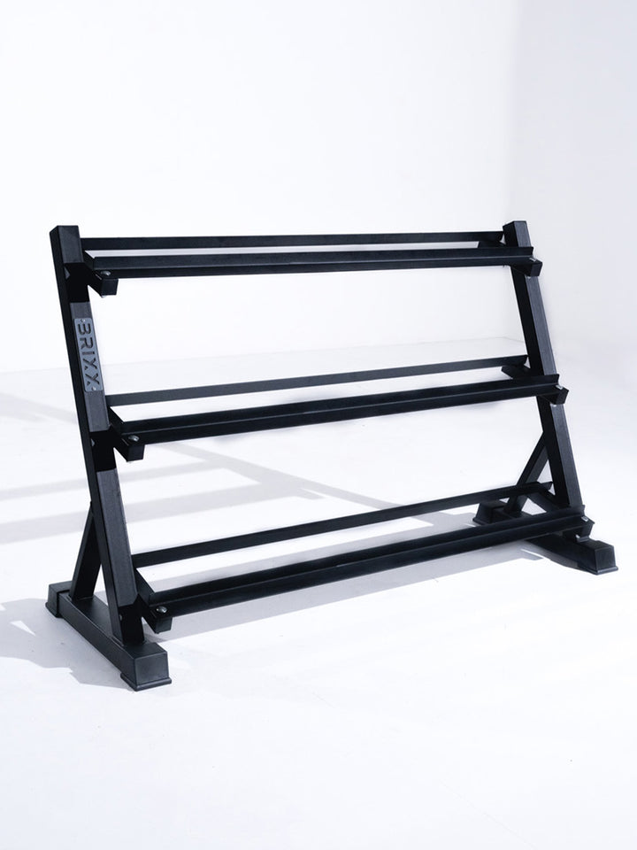 BRIXX 2.5kg - 25kg Hex Dumbbell & Rack Set | 10 Pairs - 275KG Package