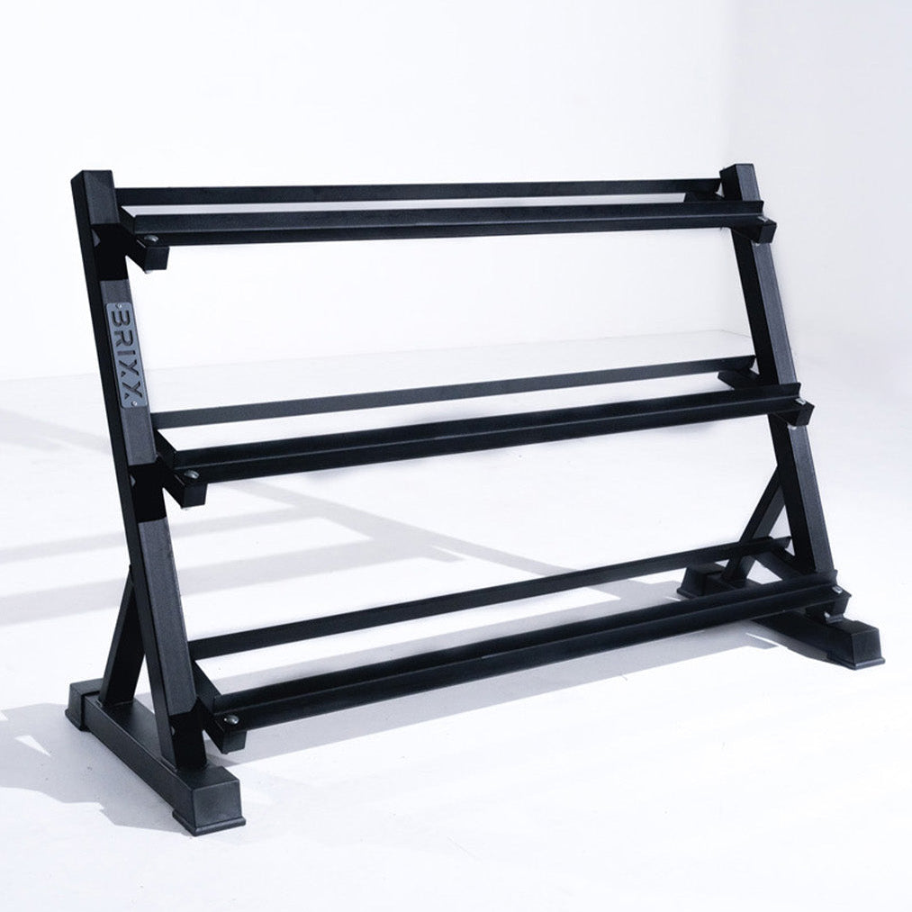 BRIXX Three-Tier Dumbbell Rack (133cm wide) – BRIXX FITNESS