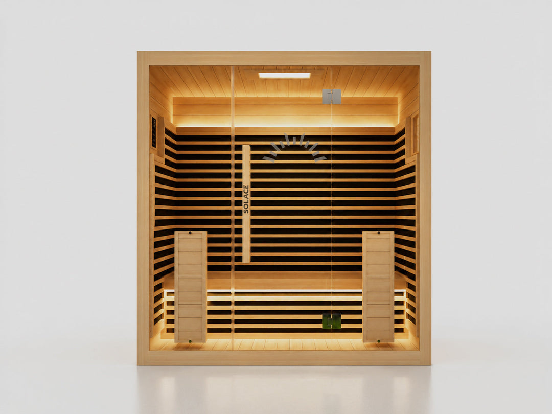 Solace Full Spectrum Infrared Sauna 3 Person front