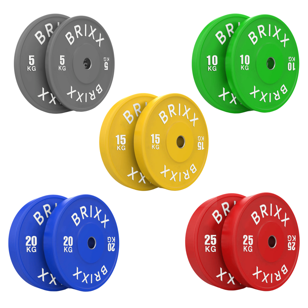 BRIXX Elite Olympic Bumper Plates - paird