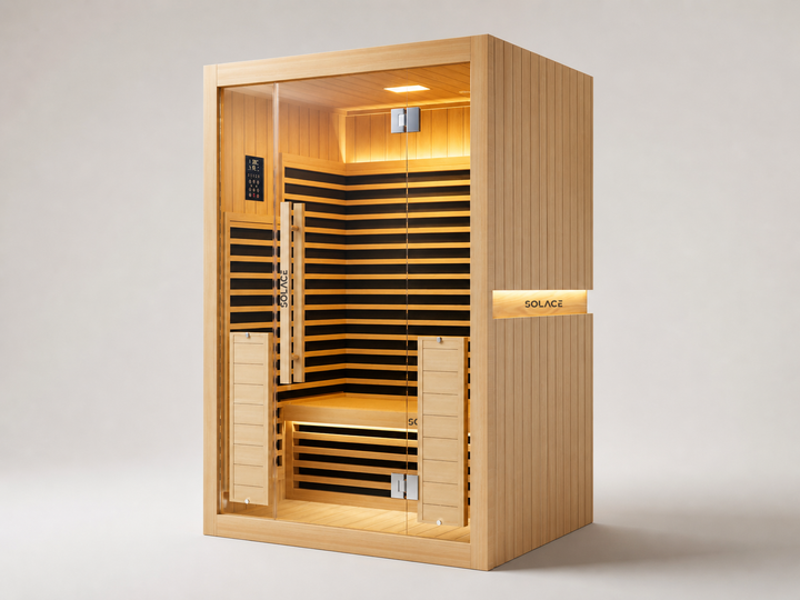 Solace Full Spectrum Infrared Sauna 2 Person interior