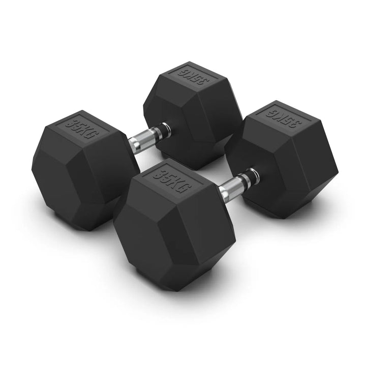 Rubber Hex Dumbbells (sold in pairs)
