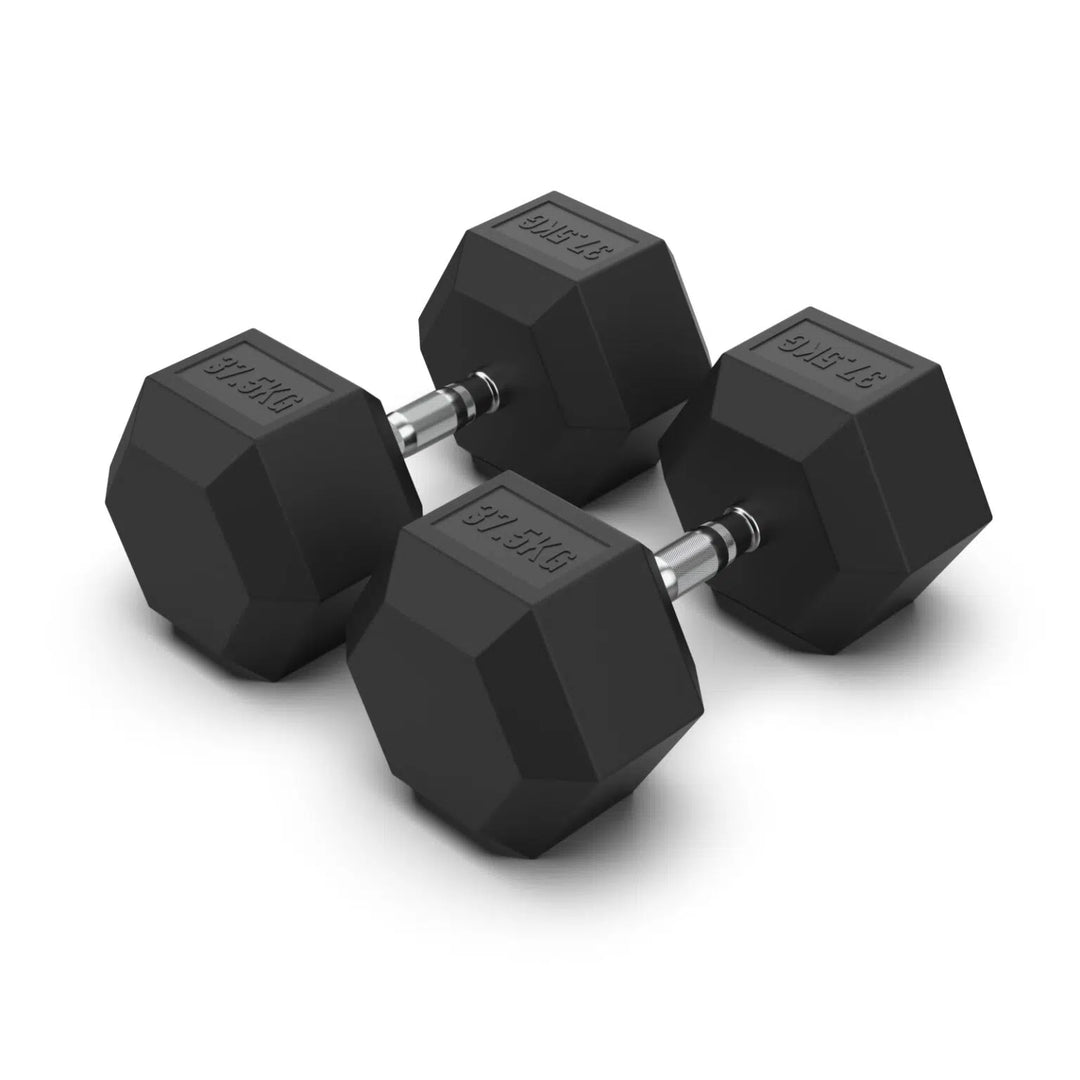 Rubber Hex Dumbbells (sold in pairs)
