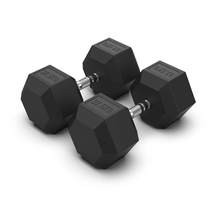 Rubber Hex Dumbbells (sold in pairs)