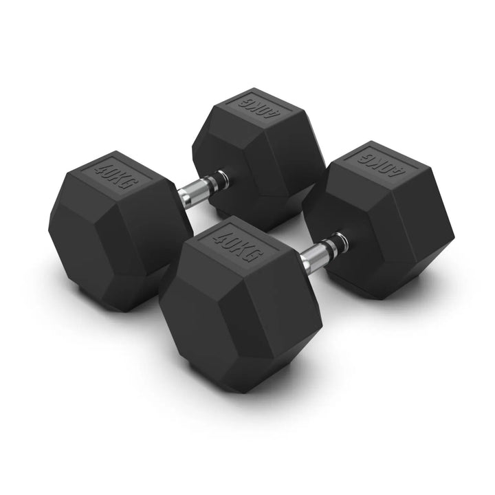 Rubber Hex Dumbbells (sold in pairs)