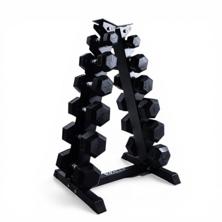 Dunbell Set Rack Hex Dumbbell & Rack Sets – BRIXX FITNESS