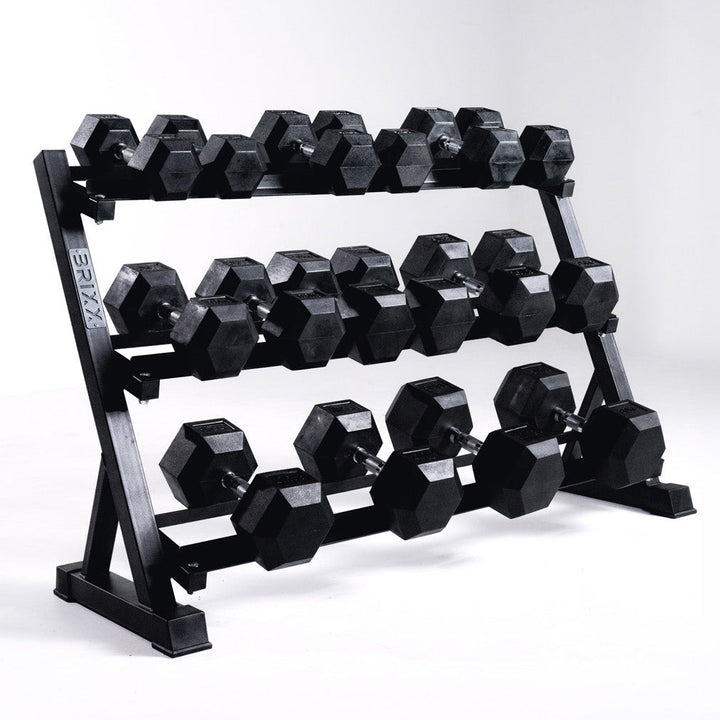 Stretch And Set Rack Hex Dumbbell & Rack Sets – BRIXX FITNESS