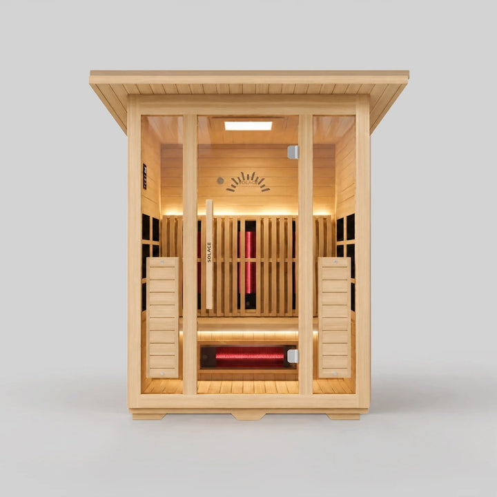 Solace Outdoor Full Spectrum Infrared Sauna 3 Person