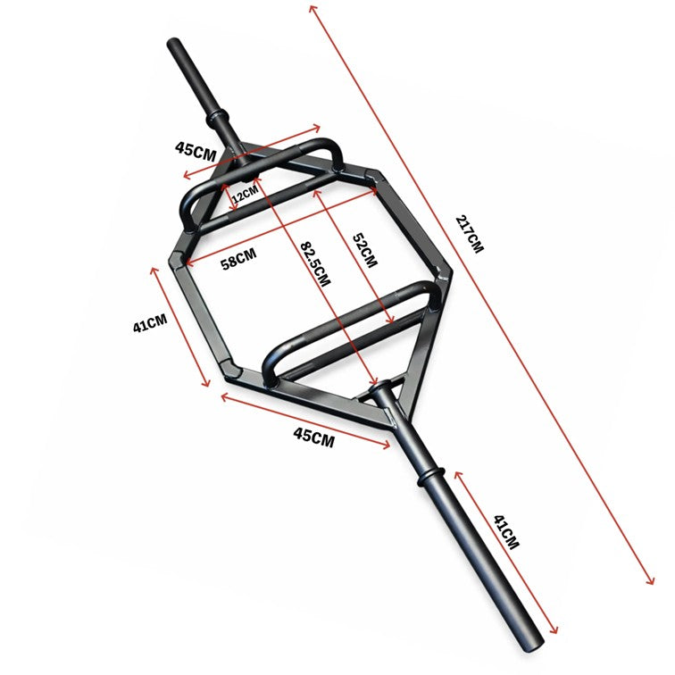 BRIXX Hex Trap / Deadlift 23Kg 2.2M Barbell + Collars