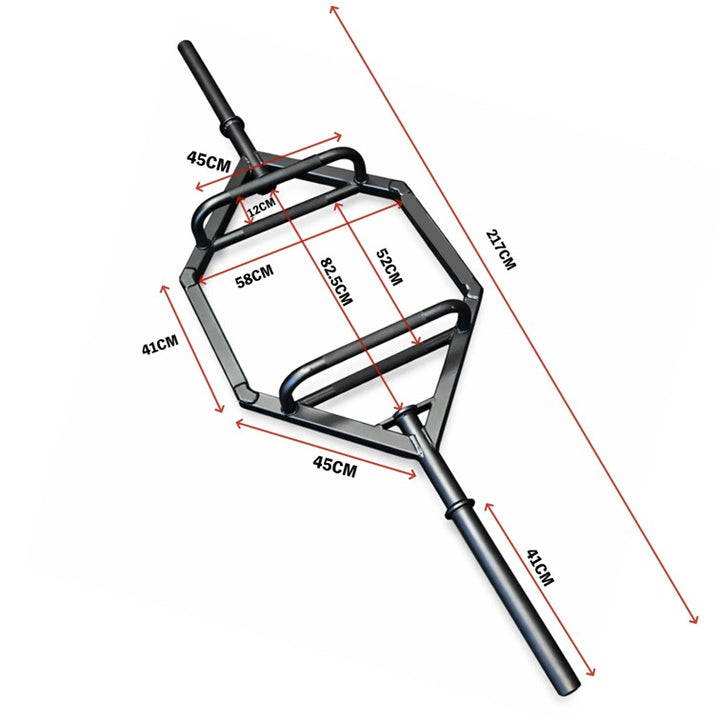 BRIXX Hex Trap / Deadlift 23Kg 2.2M Barbell + Collars