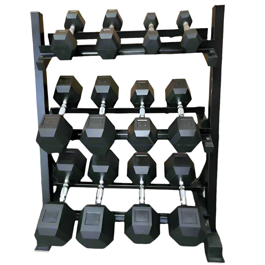 Dunbell Set Rack Hex Dumbbell & Rack Sets – BRIXX FITNESS