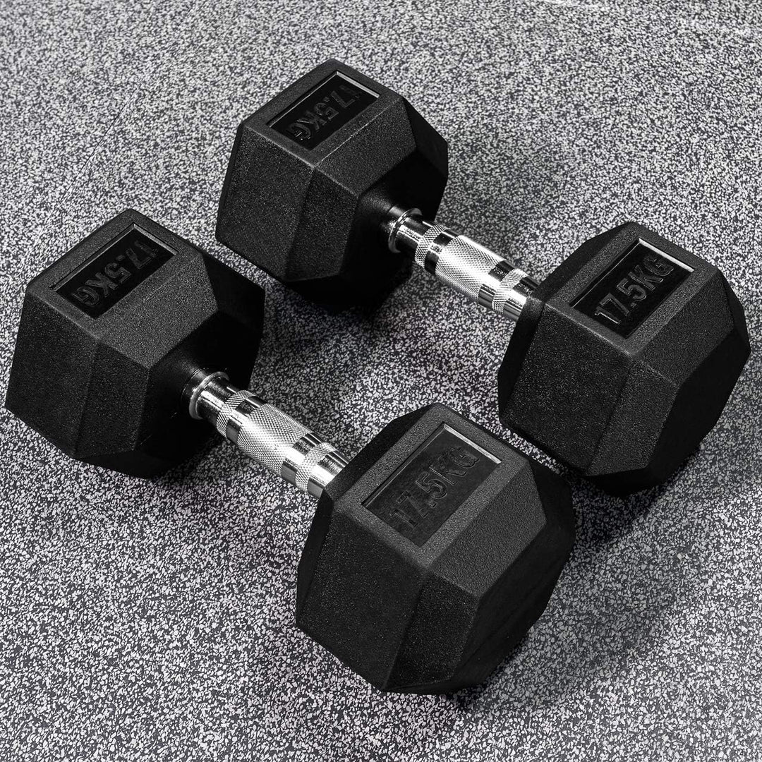 BRIXX 25kg 40kg Hex Dumbbell Rack Set Pairs 395kg