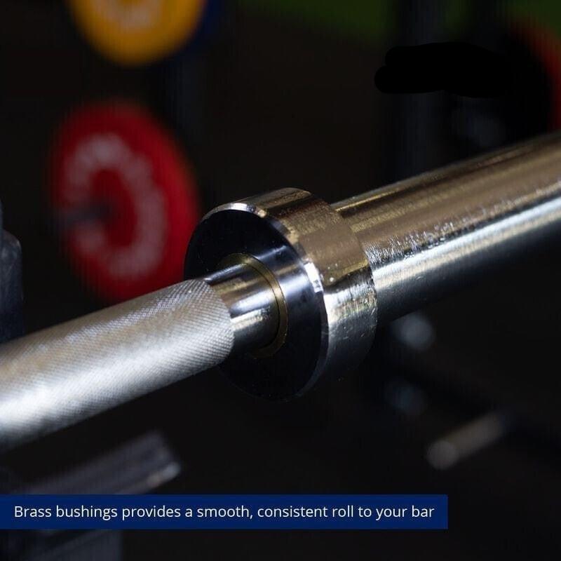 BRIXX Olympic 12kg 1.8m Barbell + 2 FREE Plastic Collors - BRIXX FITNESS