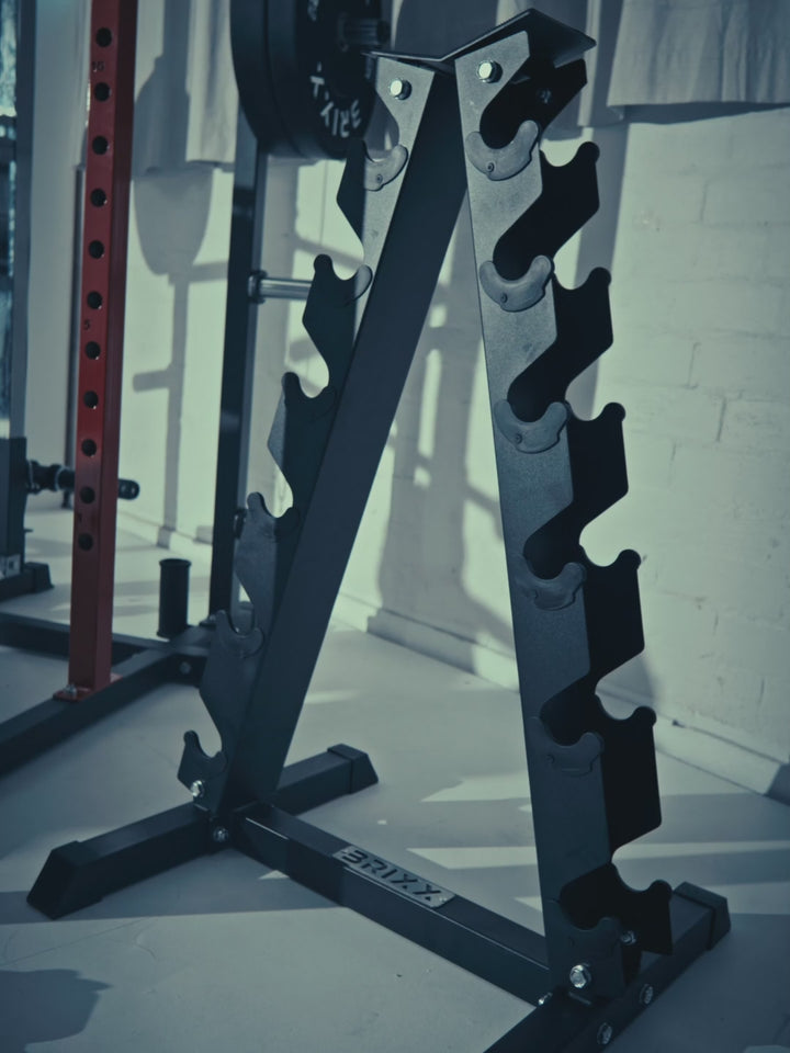 BRIXX 2.5kg - 25kg Hex Dumbbell & Rack Set | 6 Pairs - 155KG Package